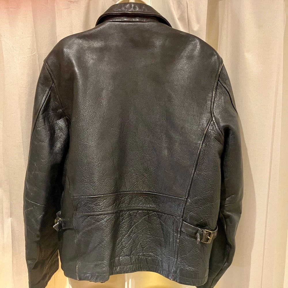 Leather Biker Jacket Men’s Small